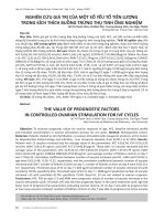 Nghiên cứu giá trị của một số yếu tố tiên lượng trong kích thích buồng trứng thụ tinh ống nghiệm