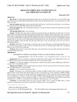 Khảo sát thiếu máu cơ tim tồn lưu sau nhồi máu cơ tim cấp