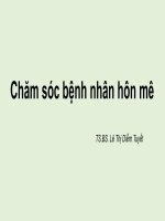 Bài giảng Chăm sóc bệnh nhân hôn mê