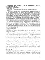 Tình hình tử vong sơ sinh tại khoa sơ sinh Bệnh viện Từ Dũ từ năm 1999 đến năm 2009