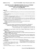 Điều trị cứu vớt lymphôm tái phát với phác đồ eshap tại khoa huyết học Bệnh viện Chợ Rẫy: Báo cáo 9 trường hợp