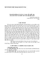 Tình hình bệnh sâu răng và nhu cầu điều trị  của sinh viên năm đầu tiên của Đại học Huế