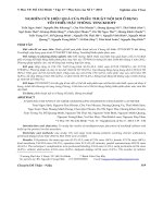 Nghiên cứu hiệu quả của phẫu thuật nội soi ổ bụng tối thiểu đặt thông tenckhoff