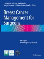 Ebook Breast cancer management for surgeons: Part 1