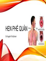 Bài giảng môn Nội bệnh lý: Hen phế quản
