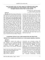 Thay đổi kiến thức và thực hành tự chăm sóc bàn chân của người bệnh đái tháo đường type 2 ngoại trú tại Bệnh viện Đa khoa tỉnh Tuyên Quang