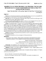 Nghiên cứu đặc điểm lâm sàng, cận lâm sàng, tổn thương mô bệnh học của thận ở bệnh nhân đái tháo đường týp 2 có hội chứng thận hư