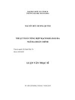Thuật toán tổng hợp mạch khả đảo đa ngõ ra hoàn chỉnh