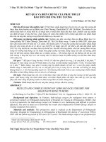 Kết quả và biến chứng của phẫu thuật bảo tồn chi ung thư xương