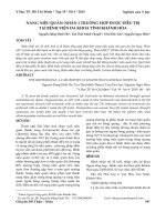 Nang niệu quản: Nhân 1 trường hợp được điều trị tại Bệnh viện đa khoa tỉnh Khánh Hòa