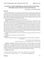 Giá trị của thang điểm PRISM II trong đánh giá độ nặng trên bệnh nhân sốc sốt xuất huyết dengue