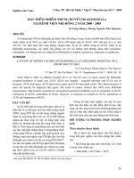 Đặc điểm nhiễm trùng huyết do klebsiella tại Bệnh Viện Nhi đồng 2 năm 2000 - 2003