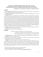 Khảo sát tình hình sử dụng máy cell saver trong phẫu thuật tại Bệnh viện Nhân Dân Gia Định