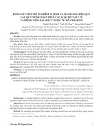 Khảo sát mức độ ô nhiễm vi sinh và đánh giá hiệu quả các quy trình giặt trên các loại đồ vải y tế tại Bệnh viện Đại học Y Dược Thành phố Hồ Chí Minh