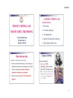 Bài giảng Thuốc chống lao, thuốc điều trị phong - TS. Trần Thanh Tùng