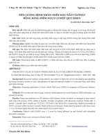 Tiên lượng bệnh nhân nhồi máu não tái phát bằng bảng điểm nguy cơ đột quỵ ESSEN