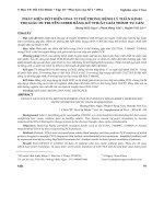 Phát hiện đột biến  DNA ti thể trong bệnh lý thần kinh thị giác di truyền Leber bằng kỹ thuật giải trình tự gen