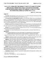 Bước đầu đánh giá ứng dụng kỹ thuật cố định cột sống liên gai sau trong phẫu thuật giải ép rễ thần kinh ở những bệnh nhân chèn ép rễ kèm mất vững cột sống do thoái hóa vùng cột sống thắt