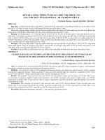 Kết quả sống thêm 5 năm sau điều trị triệt căn ung thư hắc tố giai đoạn I-III tại bệnh viện K