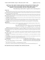 Chế tạo vật liệu tương đương trung bì từ tế bào gốc trung mô màng dây rốn trong điều kiện nuôi cấy không giá đỡ để điều trị vết thương bỏng