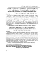 Nghiên cứu một số đặc điểm của bệnh nhân điều trị thay thế nghiện chất dạng thuốc phiện bằng methadone giai đoạn trước điều trị tại tỉnh Ninh Bình