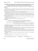 So sánh Glucose huyết, C ‐ Peptide và Bilan lipid trước và sau ăn bún miến trên người tình nguyện khỏe mạnh