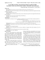 Tỷ lệ điều dưỡng, hộ sinh bị stress nghề nghiệp tại bệnh viện Nguyễn Đình Chiểu, tỉnh Bến Tre năm 2014