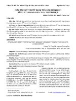 Điều trị xuất huyết giảm tiểu cầu miễn dịch bằng rituximab: Báo cáo 4 trường hợp