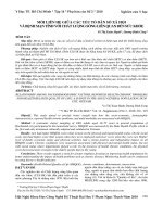 Mối liên hệ giữa các yếu tố dân số xã hội và bệnh mạn tính với chất lượng sống liên quan đến sức khỏe