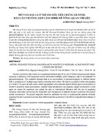 Hở van hai lá ở trẻ em mắc hội chứng hunter: Báo cáo trường hợp lâm sàng và tổng quan tài liệu