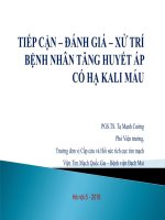 Bài giảng Tiếp cận - đánh giá - xử trí bệnh nhân tăng huyết áp có hạ kali máu