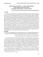 Trầm cảm sau sinh và các yếu tố ảnh hưởng trên những phụ nữ đến sinh tại Bệnh viện Đại học Y dược TP.HCM