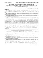 Đặc điểm lâm sàng và các yếu tố liên quan trên bệnh nhân mề đay đến khám tại Bệnh viện Da liễu Thành phố Hồ Chí Minh