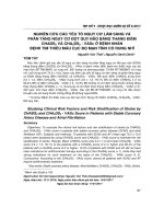 Nghiên cứu các yếu tố nguy cơ lâm sàng và phân tầng nguy cơ đột quỵ não bằng thang điểm CHADS2 và CHA2DS2 - VASc ở bệnh nhân bệnh tim thiếu máu cục bộ mạn tính có rung nhĩ