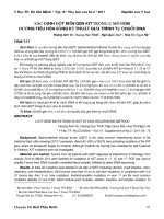 Xác định đột biến gen KIT trong u mô đệm đường tiêu hóa bằng kỹ thuật giải trình tự chuỗi DNA