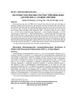 Hội chứng thực bào máu thứ phát trên bệnh nhân lao phổi AFB (+): ca bệnh lâm sàng