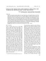 Khảo sát mức độ hài lòng nghề nghiệp của điều dưỡng viên tại Bệnh viện Trường đại học Y dược Thái Nguyên