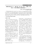 Đánh giá chất lượng ý dĩ ở một số cơ sở cung ứng và sử dụng trên địa bàn Hà Nội