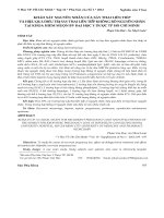 Khảo sát nguyên nhân của sẩy thai liên tiếp và hiệu quả điều trị sẩy thai liên tiếp không rõ nguyên nhân tại khoa hiếm muộn Bệnh viện Đại học Y Dược TP Hồ Chí Minh