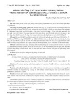 Đánh giá kết quả sử dụng kháng sinh dự phòng trong nội soi tán sỏi niệu quản đoạn 1/3 giữa và 1/3 dưới tại Bệnh viện 108