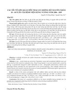 Các yếu tố liên quan đến thai lưu không rõ nguyên nhân 20-40 tuần tại Bệnh viện Hùng Vương năm 2006-2007