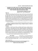 Nghiên cứu hiệu quả cải thiện enzym gan của thuốc bổ gan tiêu độc Nhất Nhất ở bệnh nhân tổn thương gan do rượu/hóa chất