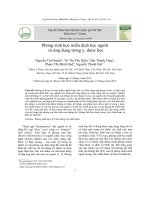 Phỏng sinh học miễn dịch học người và ứng dụng trong y, dược học