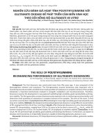 Nghiên cứu đánh giá hoạt tính polyethylenimine với glutamate oxidase để phát triển cảm biến sinh học theo dõi nồng độ glutamate in vitro