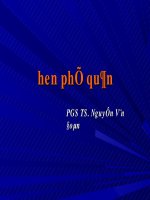 Bài giảng Hen phế quản - PGS. TS. Nguyễn Văn Đoàn