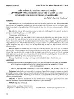 Đặc điểm các trường hợp nhập viện vì vàng da tăng bilirubin gián tiếp ở khoa sơ sinh Bệnh viện Nhi Đồng 2 trong 3 năm 2009-2011