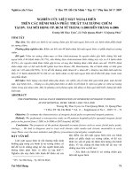 Nghiên cứu liệt mặt ngoại biên trên các bệnh nhân phẫu thuật tai xương chũm tại Bệnh viện Tai Mũi Họng TP.HCM từ tháng 1/2001 đến tháng 6/2006