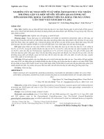 Nghiên cứu sự thay đổi tỷ lệ viêm âm đạo do 3 tác nhân thường gặp và một số yếu tố liên quan ở phụ nữ đến khám phụ khoa tại Bệnh viện Đa khoa Trung ương Cần Thơ vào năm 2008 và 2012