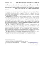 Hổ vi sinh vật trên bàn tay nhân viên y tế tại Bệnh viện Đại học Y Dược thành phố hồ chí minh