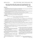 Nhu cầu phục hồi chức năng của người khuyết tật vận động tại Thành phố Thủ Dầu Một năm 2012-2013